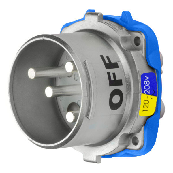 39-68236-K16 - DR100 INLET METAL SIZE 4 TYPE 3R 2P+N+G 100A 120/208 VAC 60 Hz NO AUX
